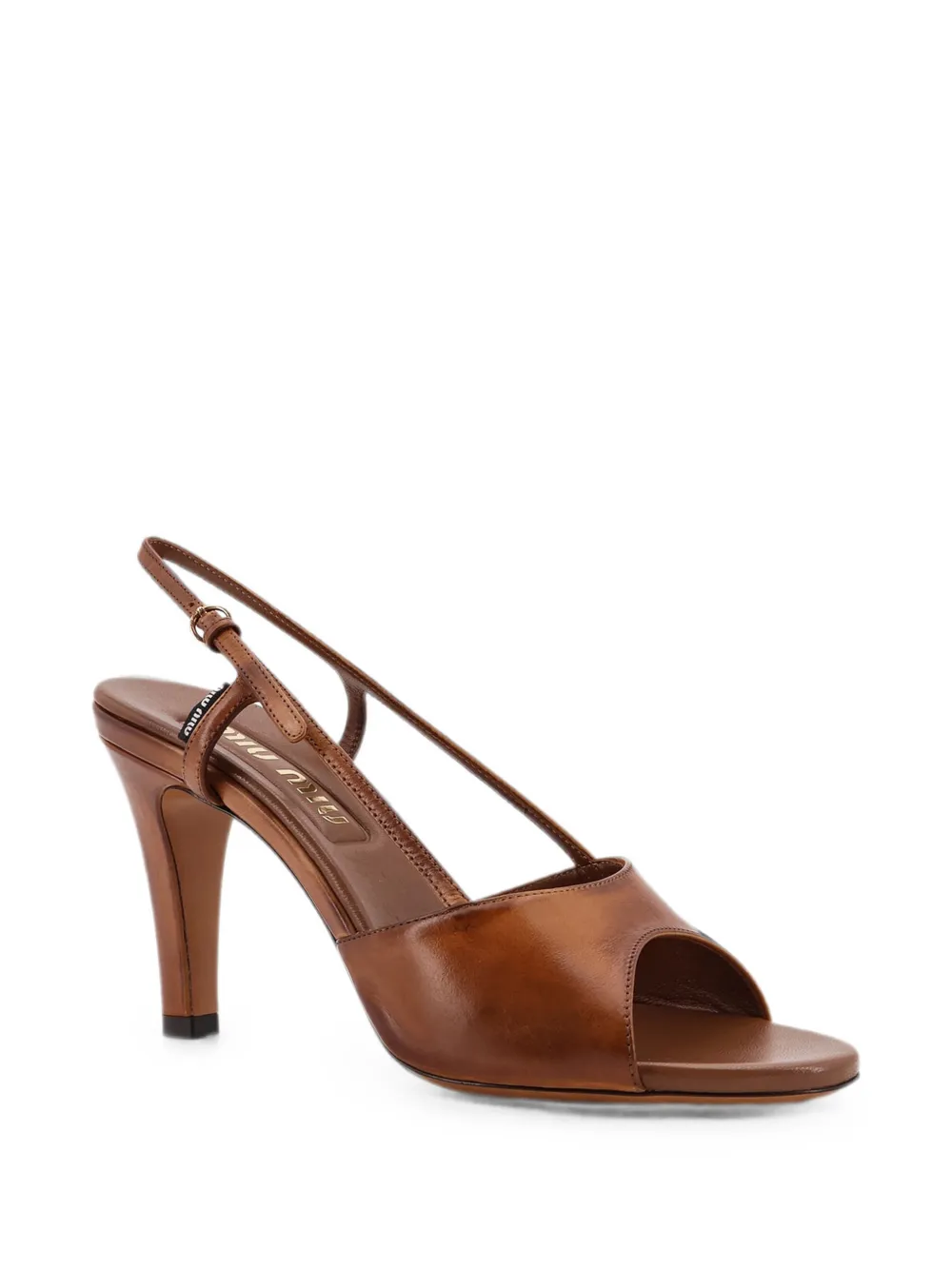 Miu leather sandals Bruin