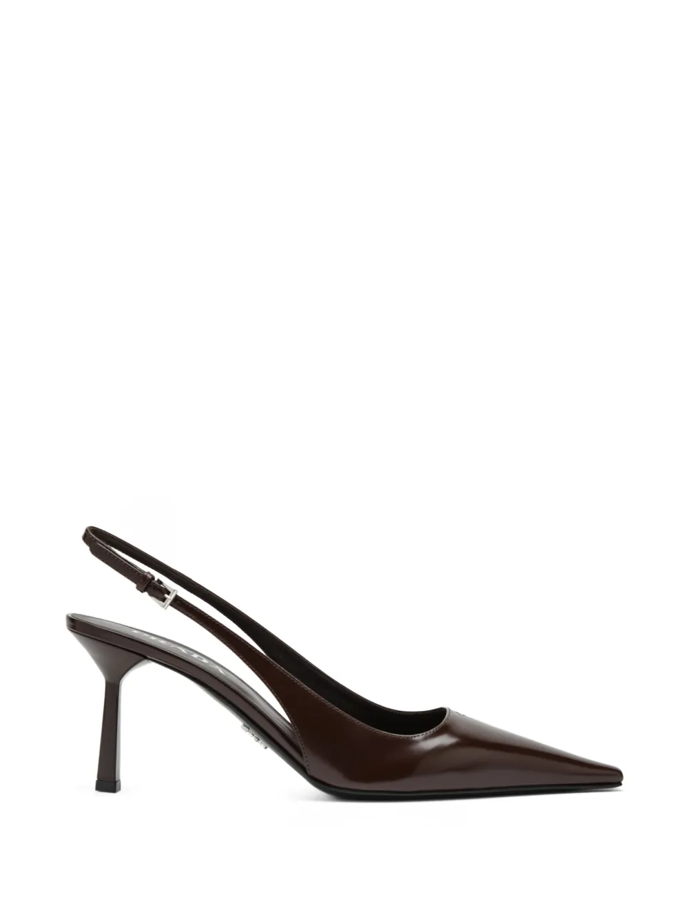 Prada brushed leather slingback pumps Bruin