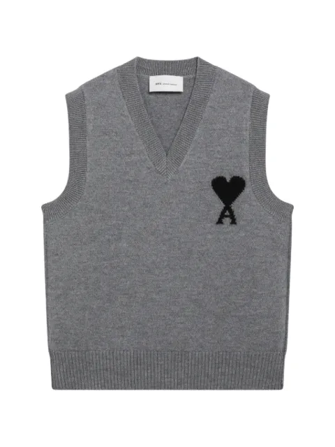 AMI Paris Ami de Coeur sleeveless sweater