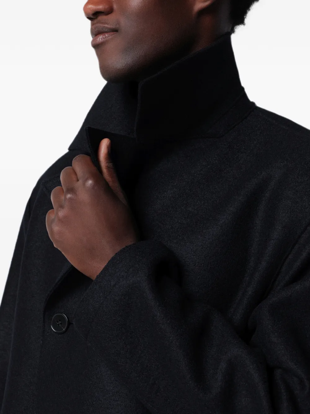 Harris Wharf London Oversized sailorjas met dubbele rij knopen Zwart