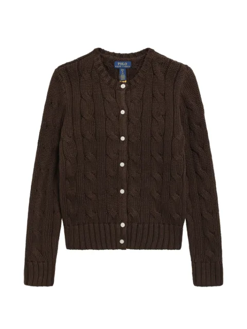 POLO RALPH LAUREN KIDS cable-knit cotton cardigan