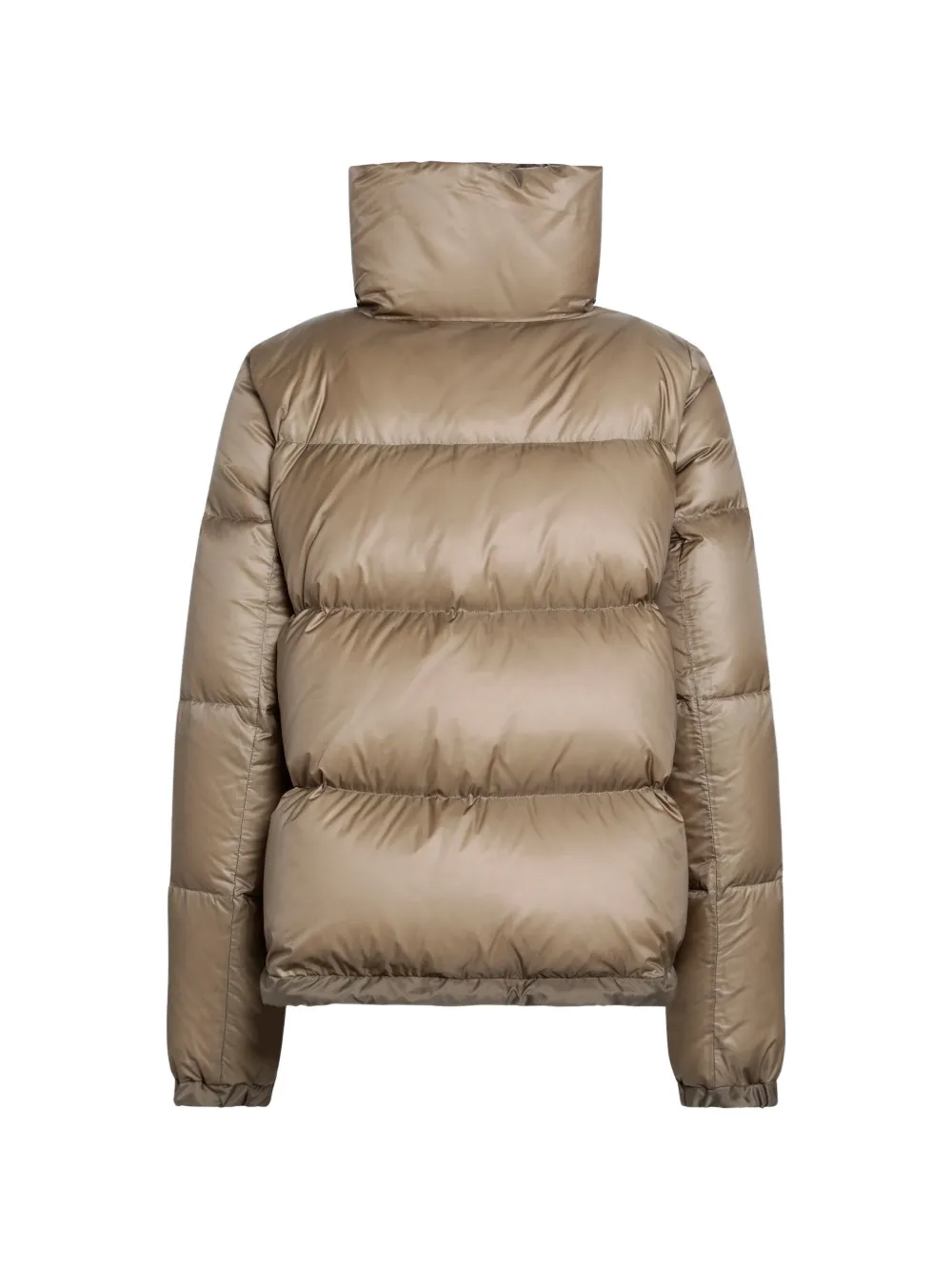 sacai Gewatteerd jack met asymmetrische rits Beige