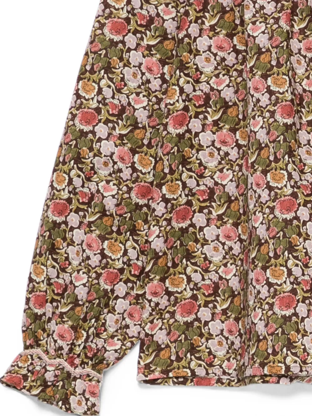 Bonpoint Shirt met bloemenprint Bruin
