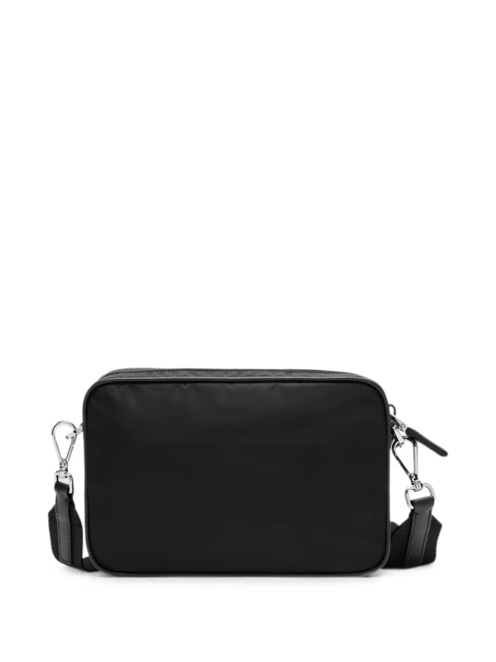 Prada Re-Nylon en Saffiano leren schoudertas Zwart