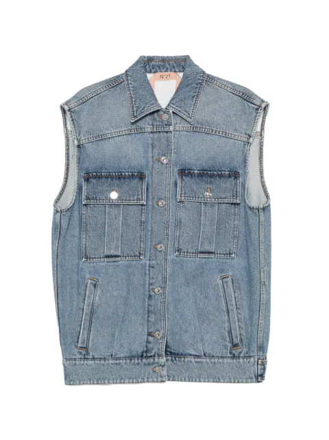 Nº21 button-up denim gilet