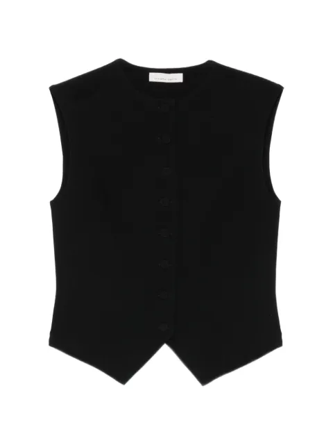 Liviana Conti button-up pointed-hem waistcoat