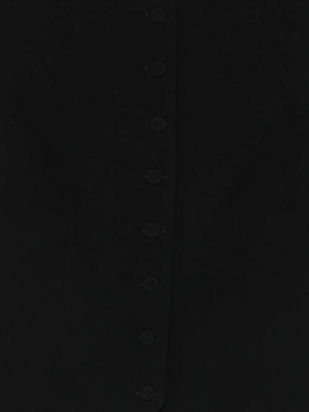 Liviana Conti Button-up gilet met puntige afwerking Zwart