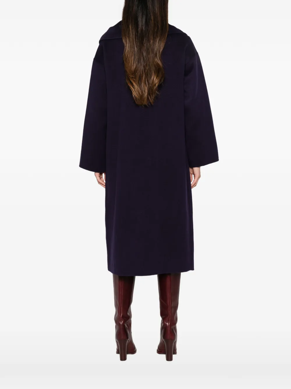 Liviana Conti Jas met oversized kraag Blauw