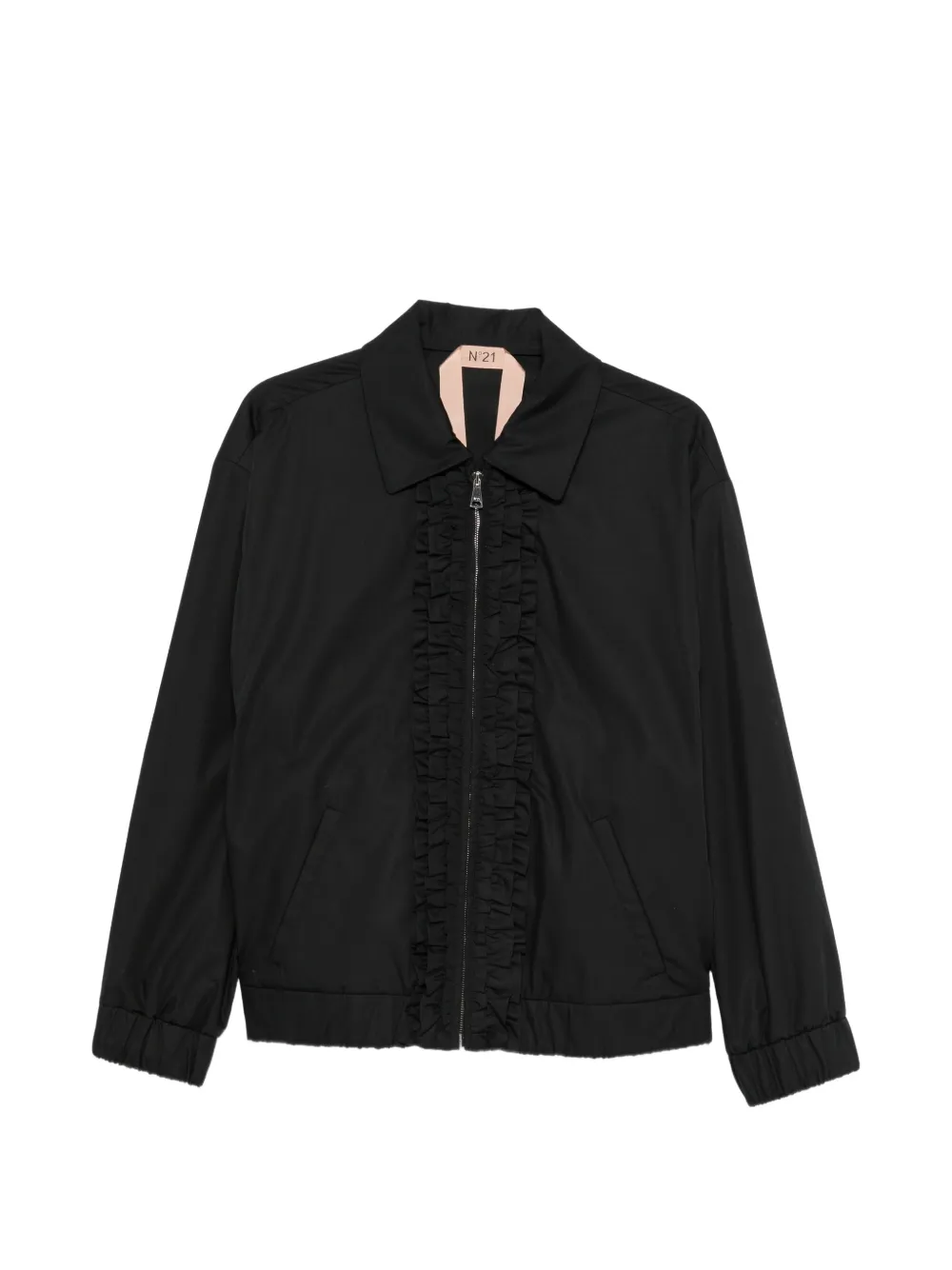Nº21 ruffled zip-up jacket · 40