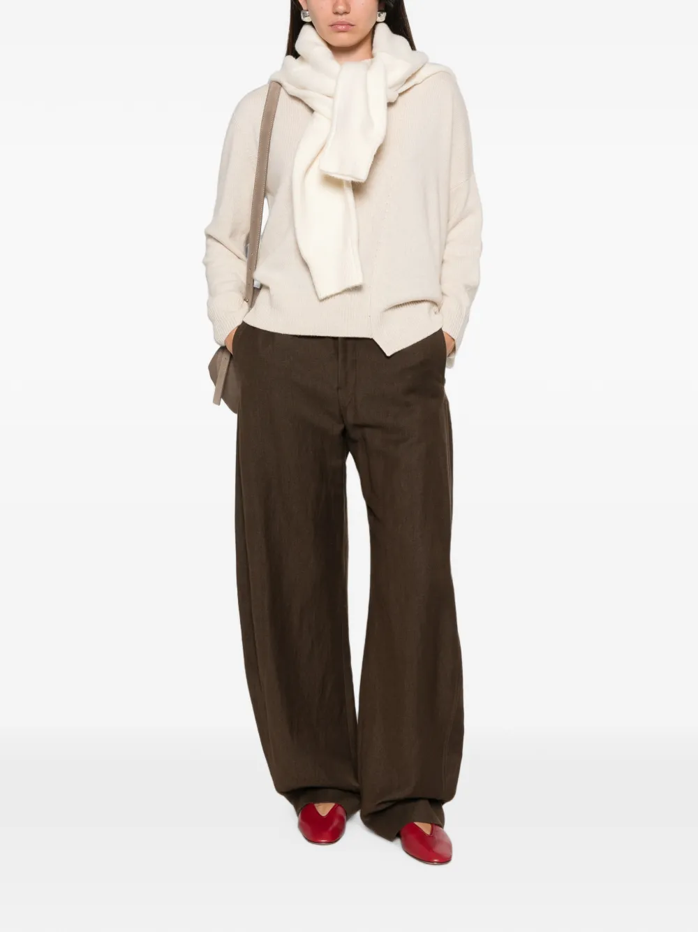 Liviana Conti Trui met asymmetrische afwerking Beige