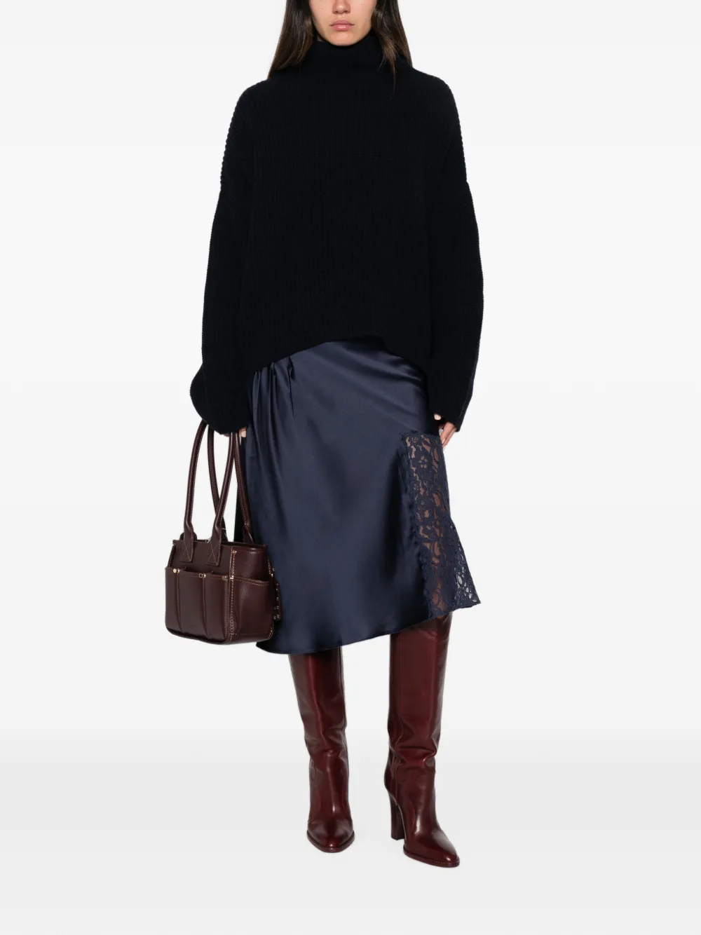 Liviana Conti Ribgebreide trui Blauw