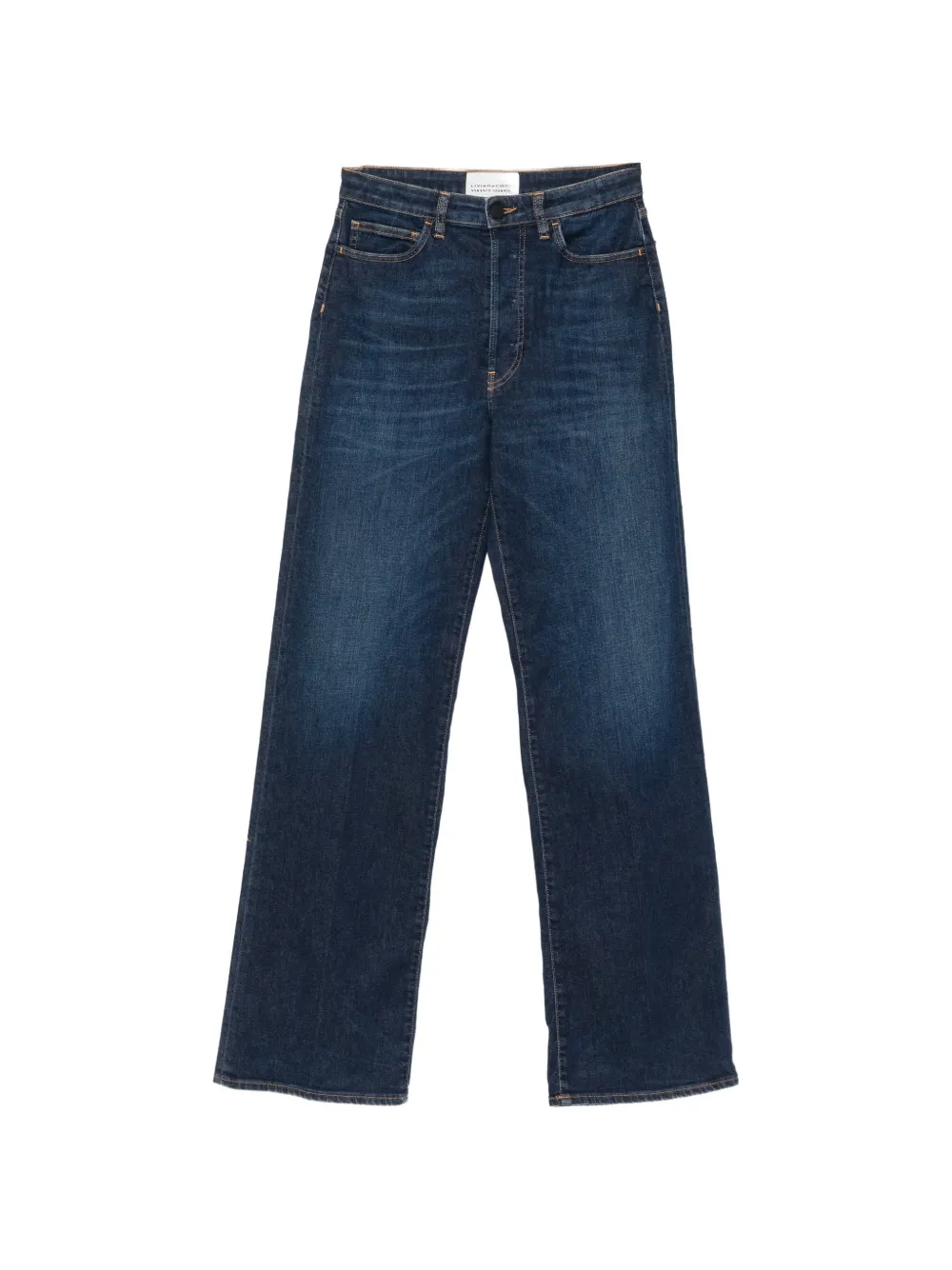 Liviana Conti faded straight-leg jeans - Blu
