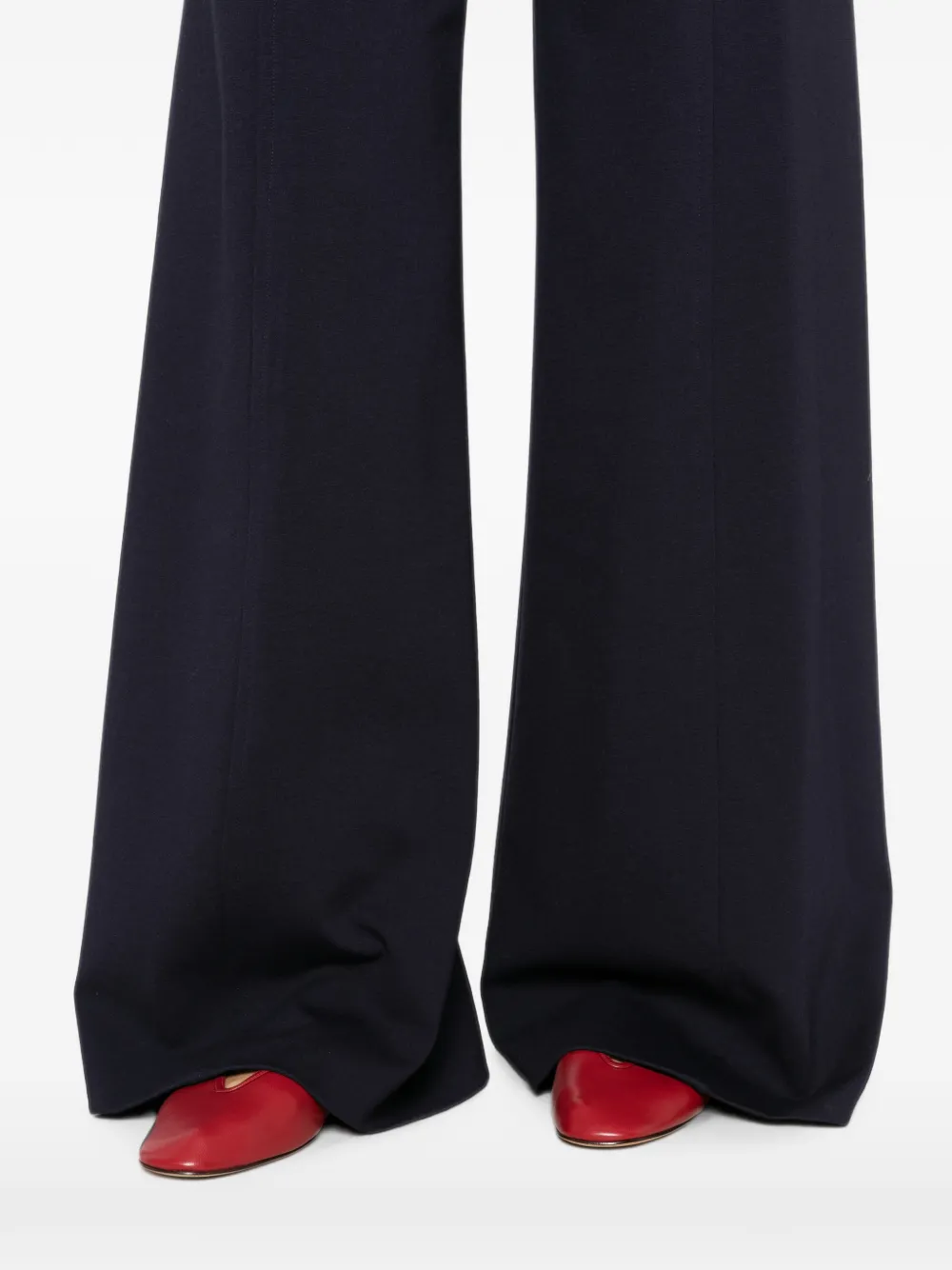 Liviana Conti Pantalon met wijde pijpen Blauw
