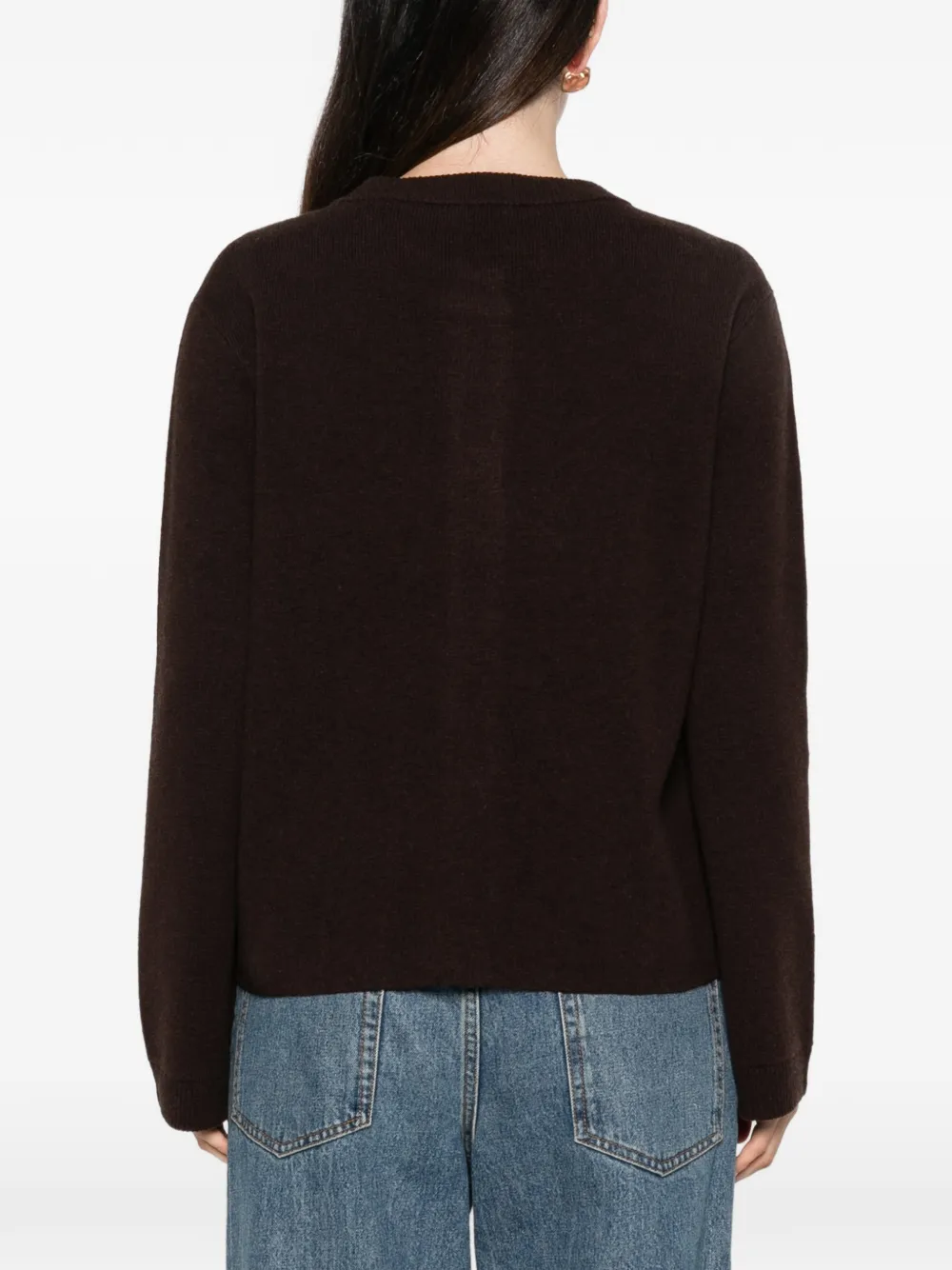 Liviana Conti Button-up vest Bruin
