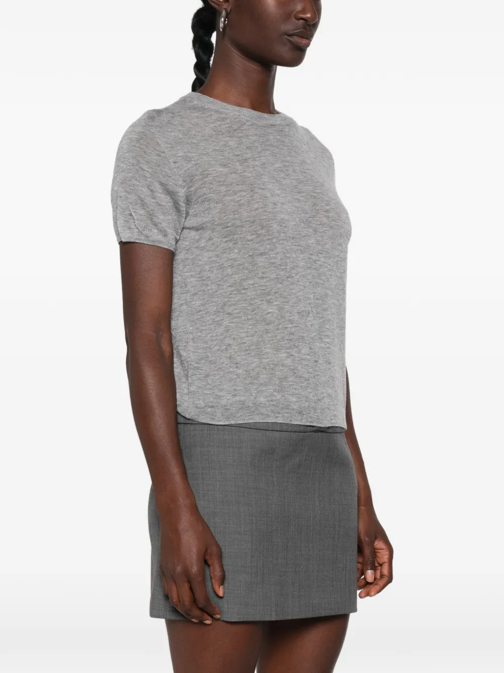 Liviana Conti T-shirt met korte mouwen Grijs