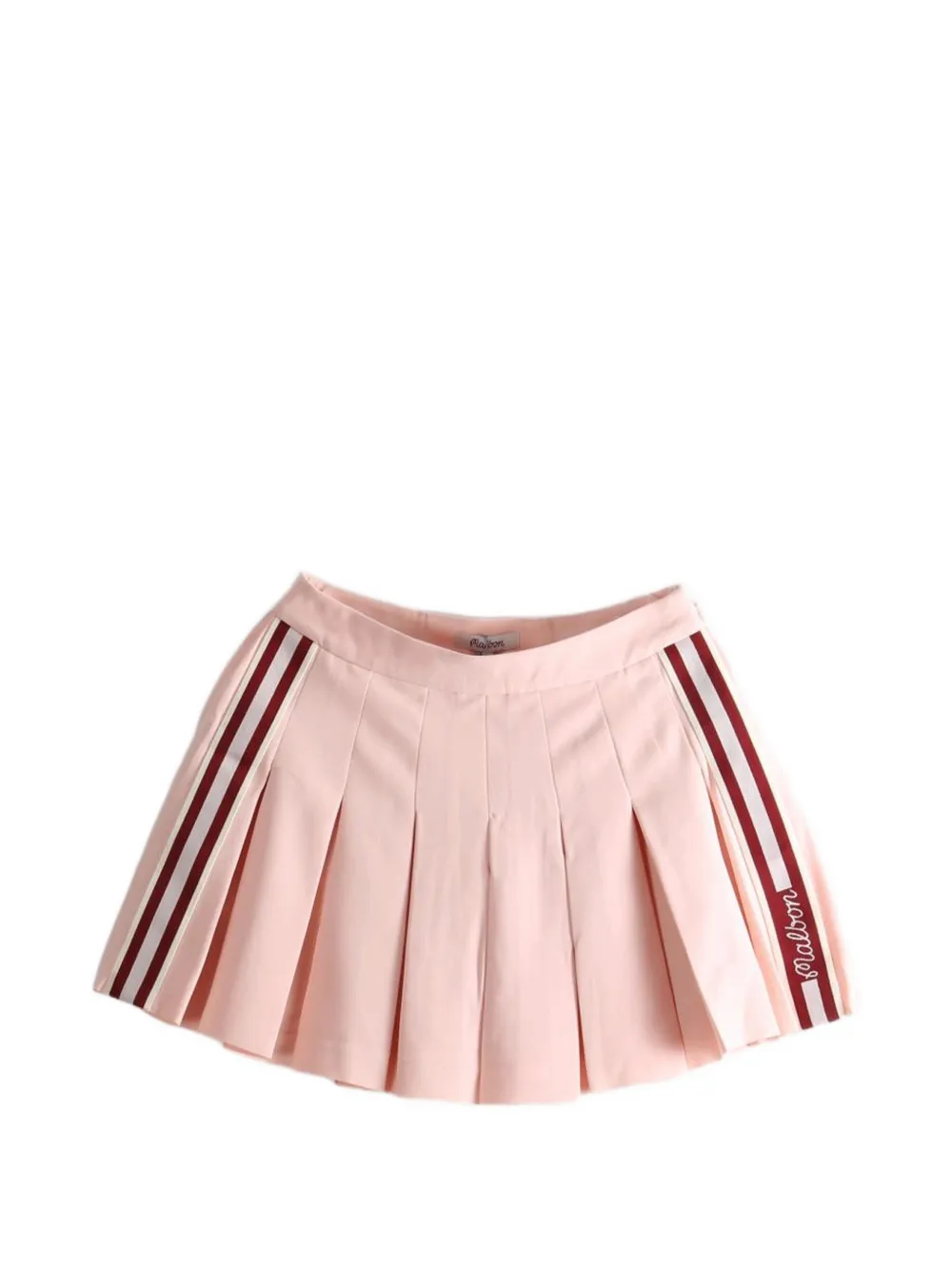 Malbon Golf Esperanza pleated side-stripe skirt - Rosa
