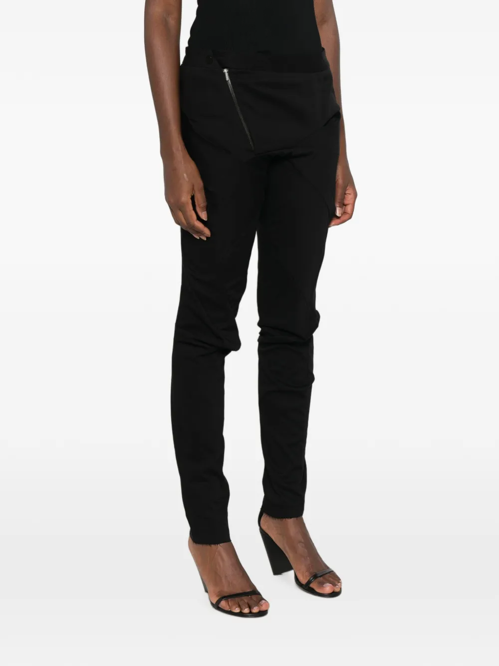 Leon Emanuel Blanck Asymmetrische broek Zwart
