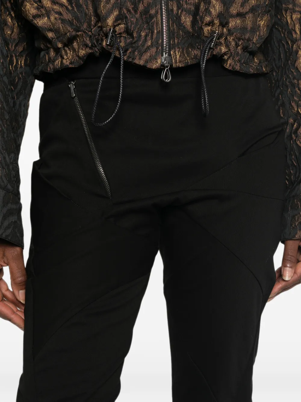 Leon Emanuel Blanck Asymmetrische broek Zwart