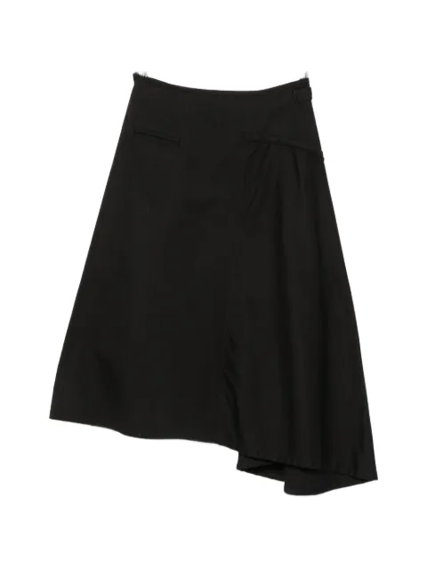 Yohji Yamamoto asymmetric panelled mini skirt