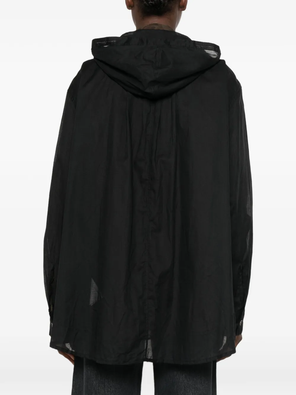 OUR LEGACY Blouse met capuchon Zwart