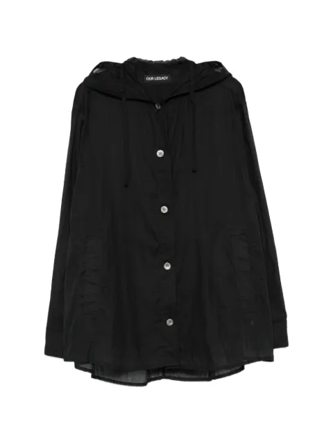 OUR LEGACY camisa con capucha y botones