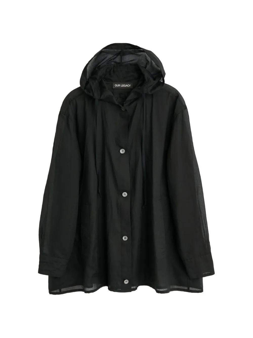 OUR LEGACY hooded button-up shirt