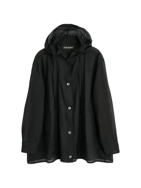 OUR LEGACY hooded button-up shirt