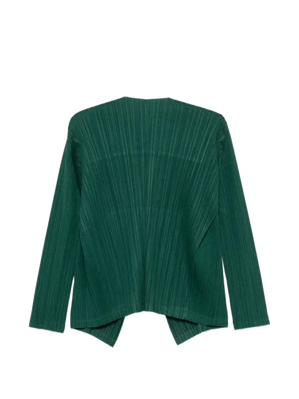 PLEATS PLEASE イッセイミヤケ プリーツ カットソー グリーン 3 Pleats Please Issey Miyake Pleats Please ジャケット | グリーン
