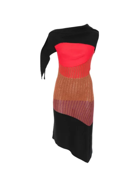 Kiko Kostadinov colour-block asymmetric midi dress