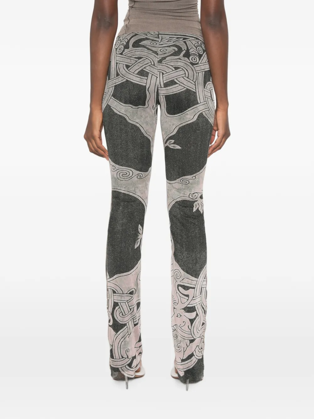 Ottolinger Tree of Life broek met print Zwart