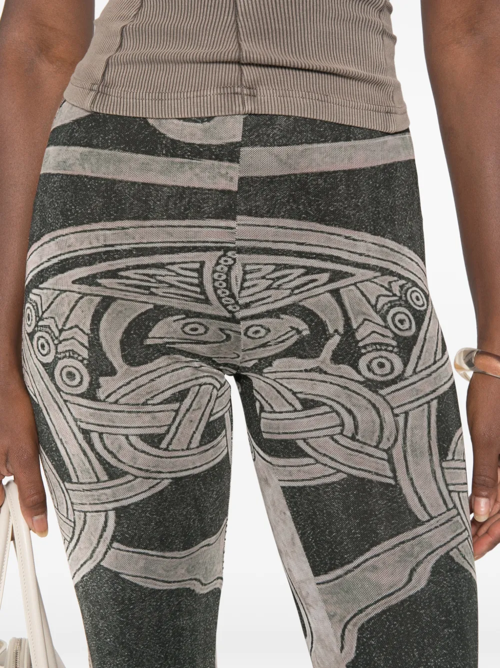 Ottolinger Tree of Life broek met print Zwart