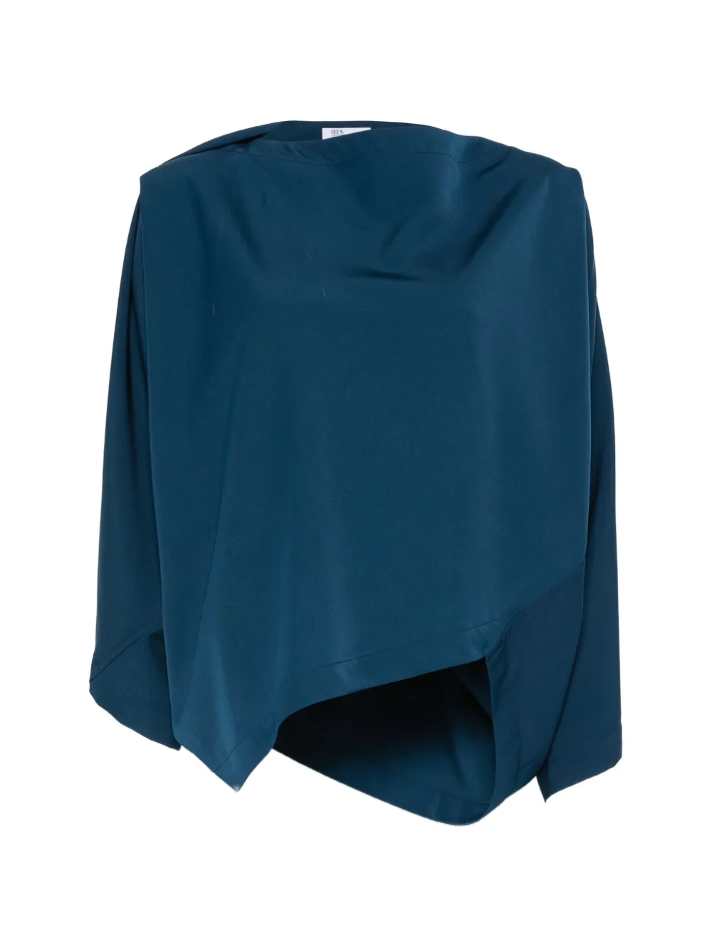 132 5. Issey Miyake Top con scollo a barca - Blu