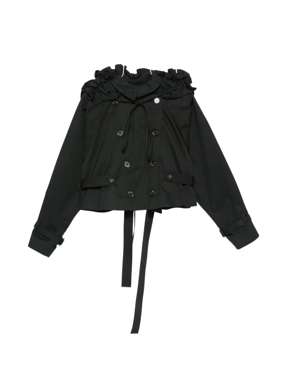 KNWLS Jacke mit Rüschen - Schwarz