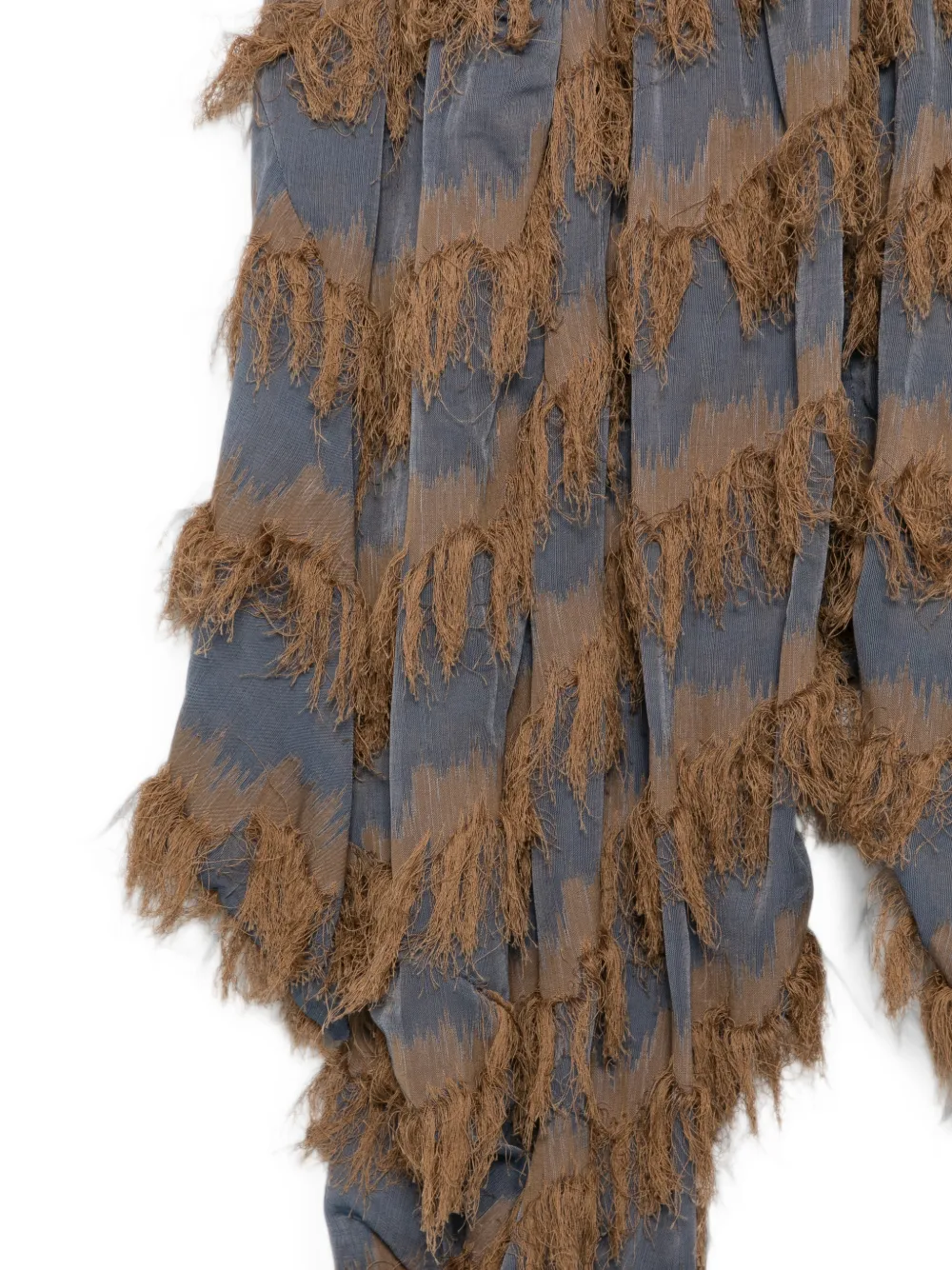 Kiko Kostadinov Ikat broek met franje Blauw