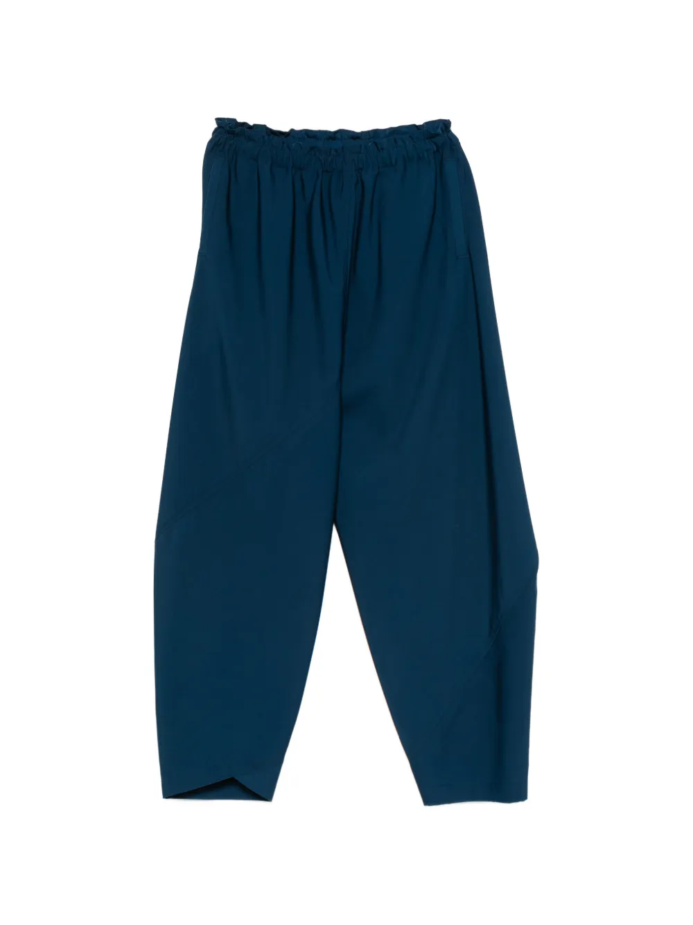 132 5. Issey Miyake elasticated-waistband panelled trousers - Blu