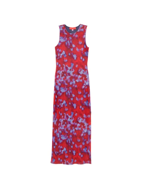 Eckhaus Latta Duet abstract-print sleeveless maxi dress