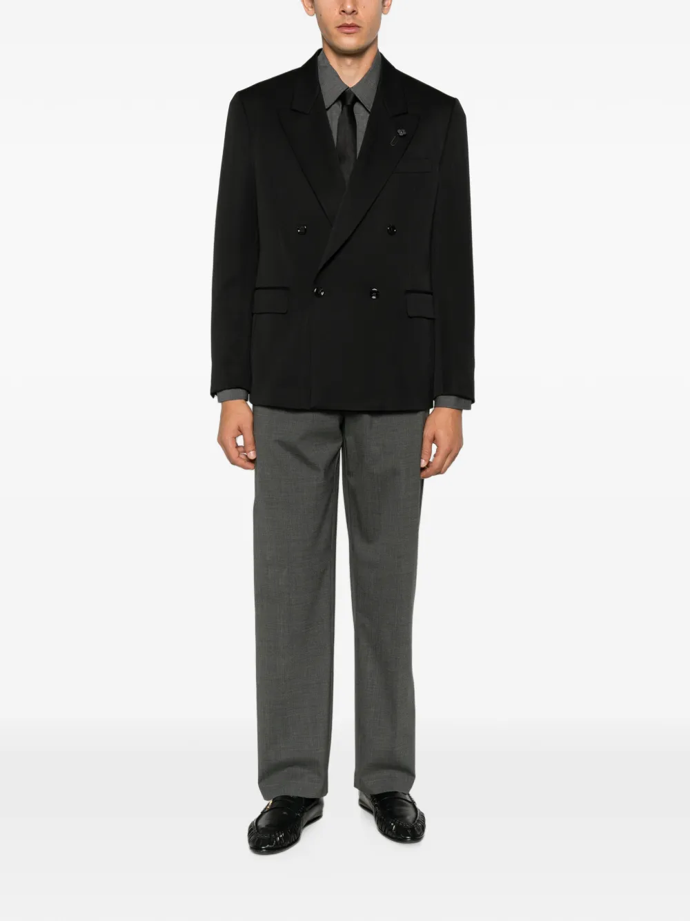 Lardini Blazer met dubbele rij knopen Zwart