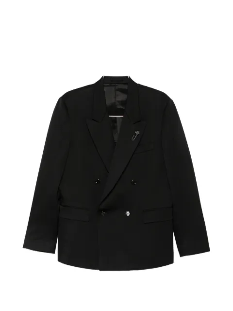 Lardini double-breasted peak-lapel blazer