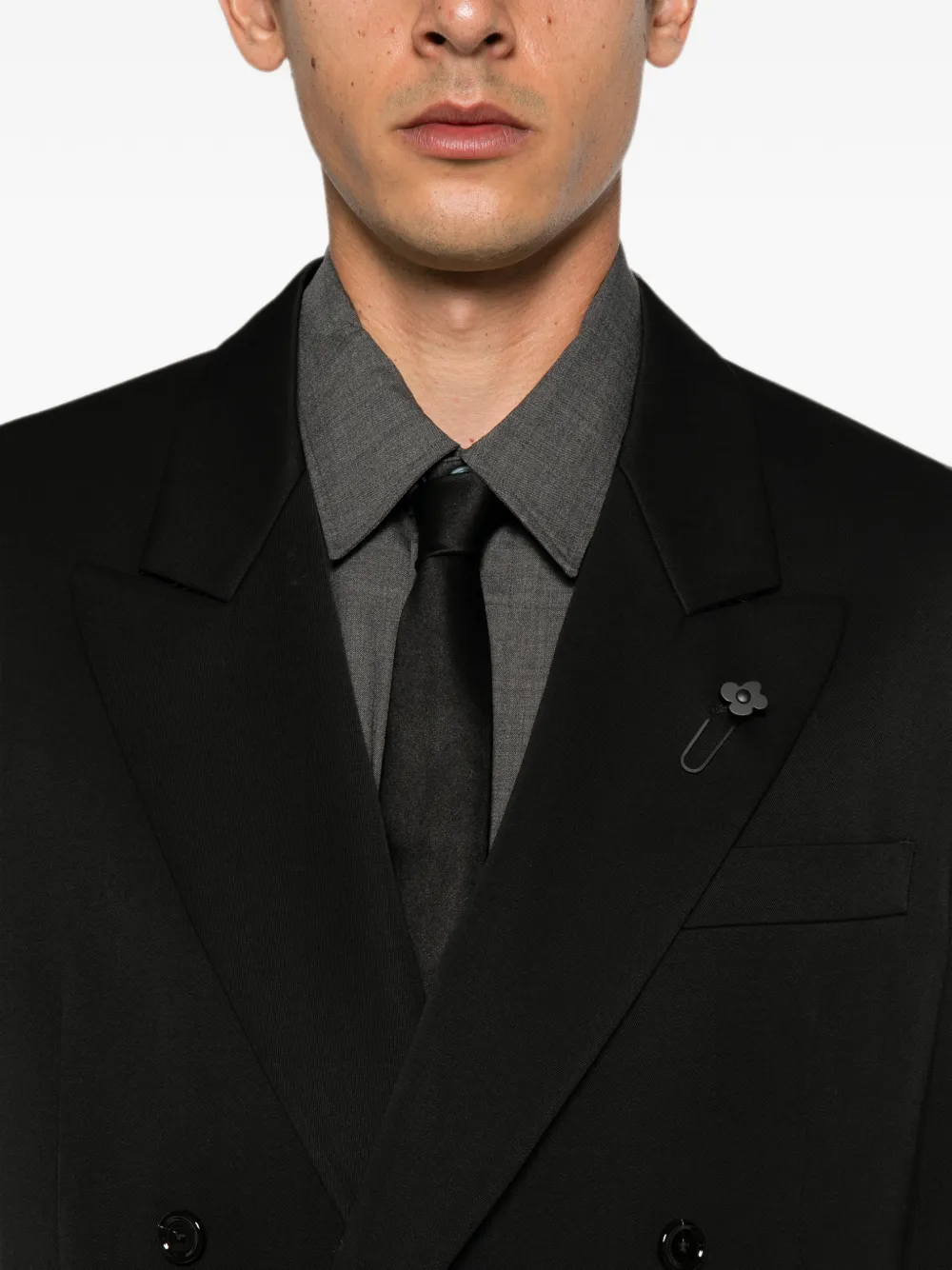 Lardini Blazer met dubbele rij knopen Zwart