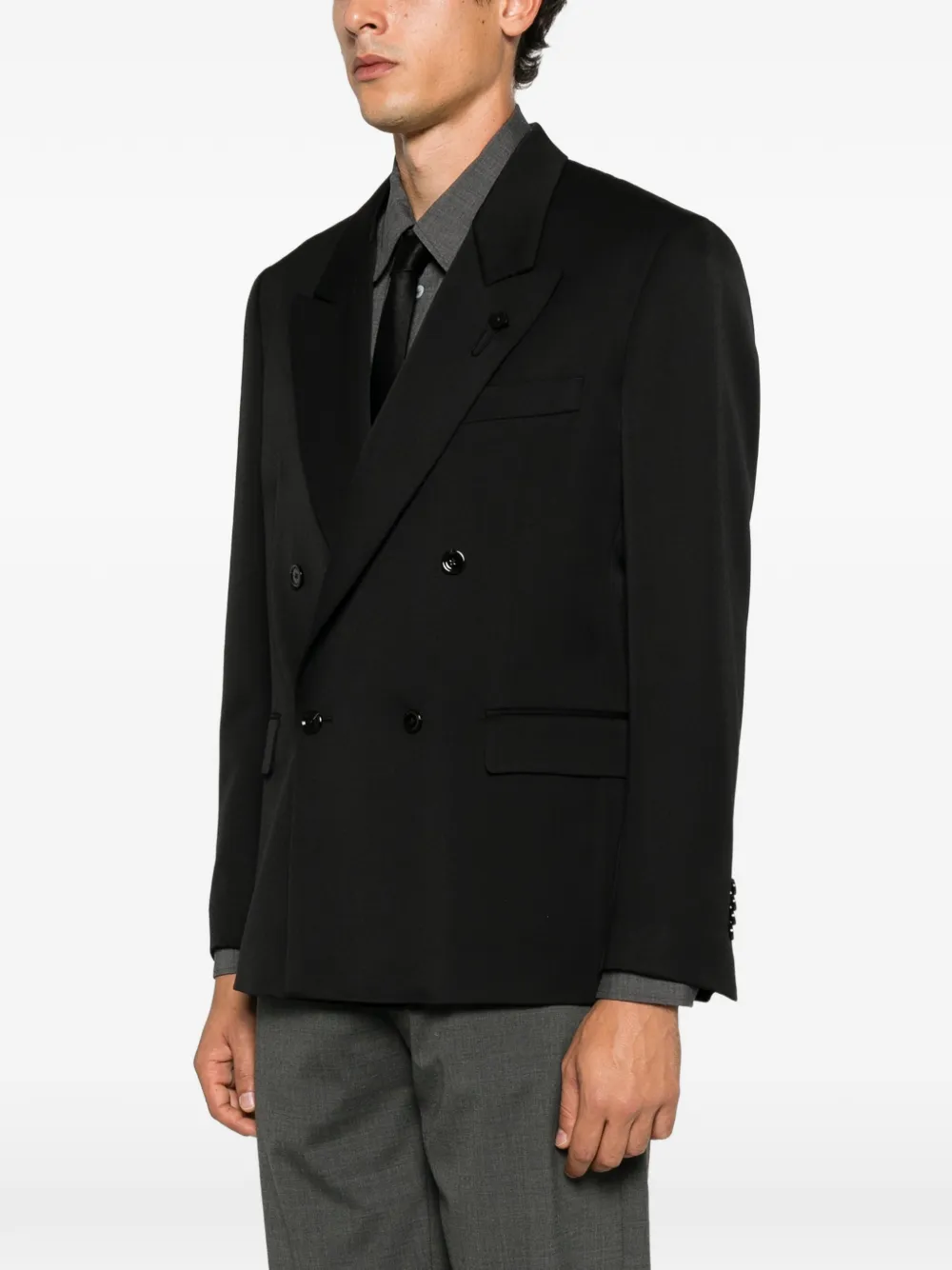 Lardini Blazer met dubbele rij knopen Zwart
