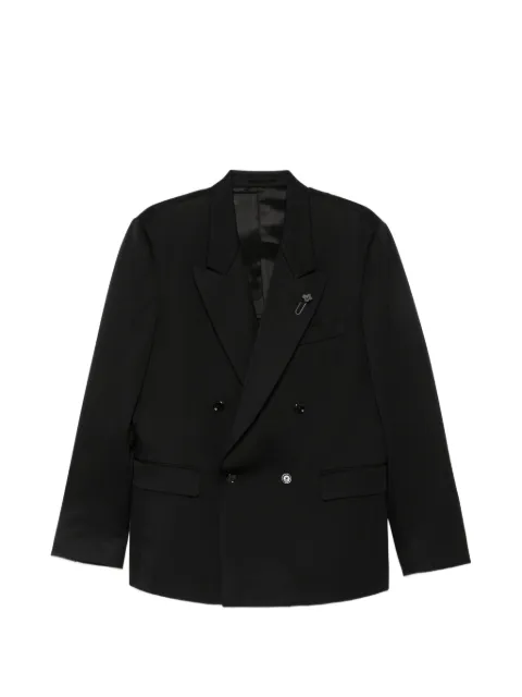 Lardini double-breasted peak-lapel blazer