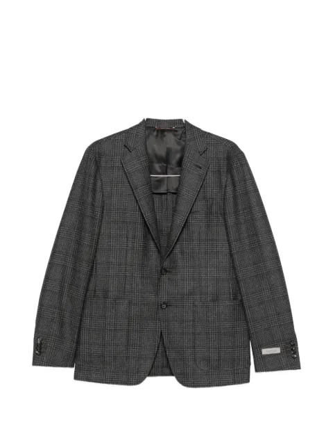 Canali Prince of Wales check blazer