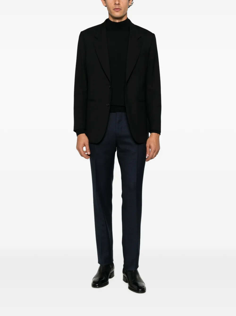 TOM FORD Shelton geruite broek Blauw