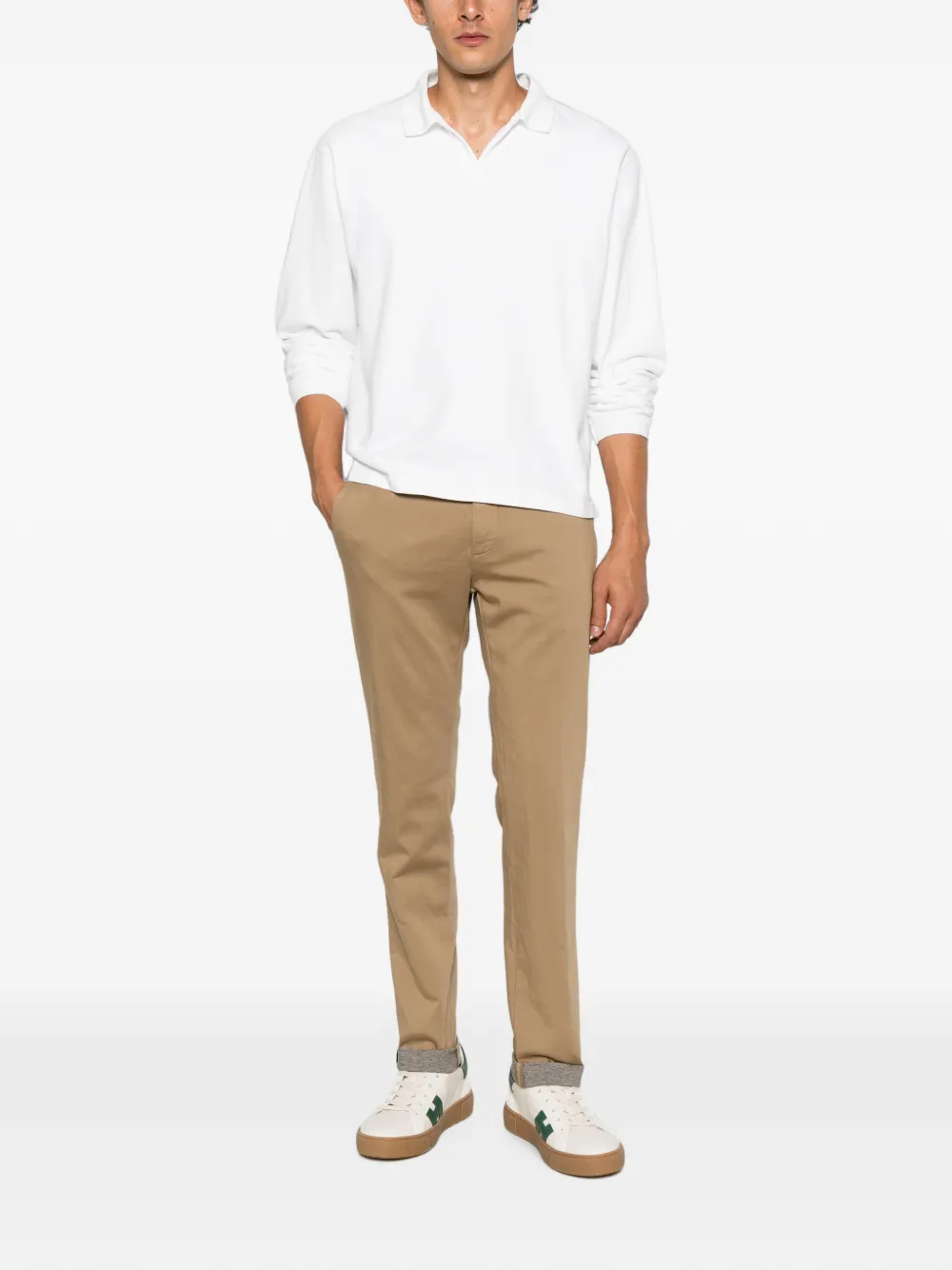 Mason's Milano broek met elastische taille Beige