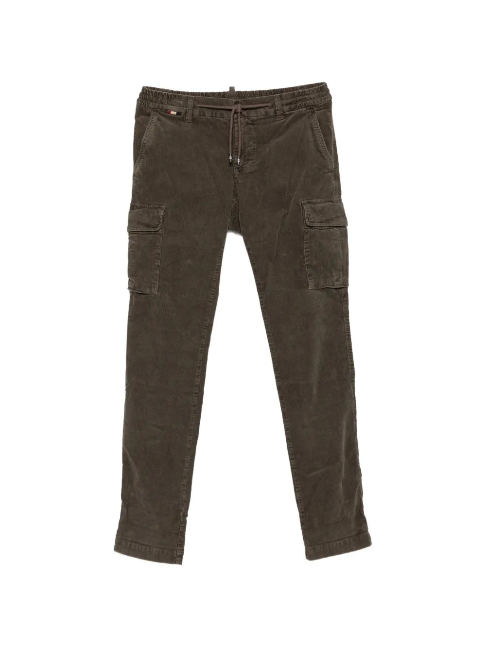Mason's corduroy drawstring cargo trousers - Grigio