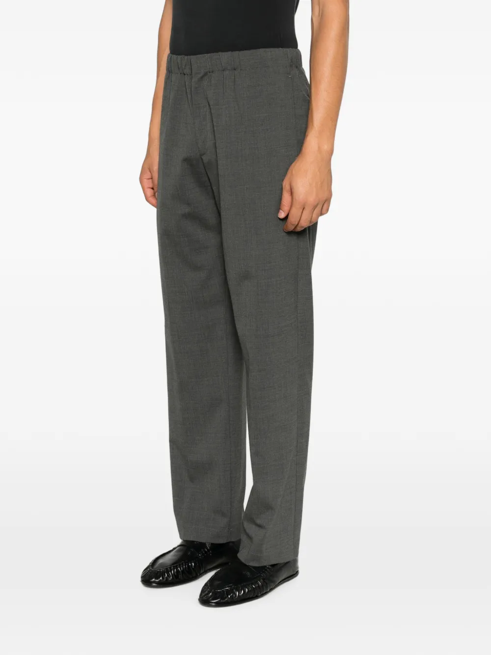 Lardini Broek met elastische tailleband Grijs
