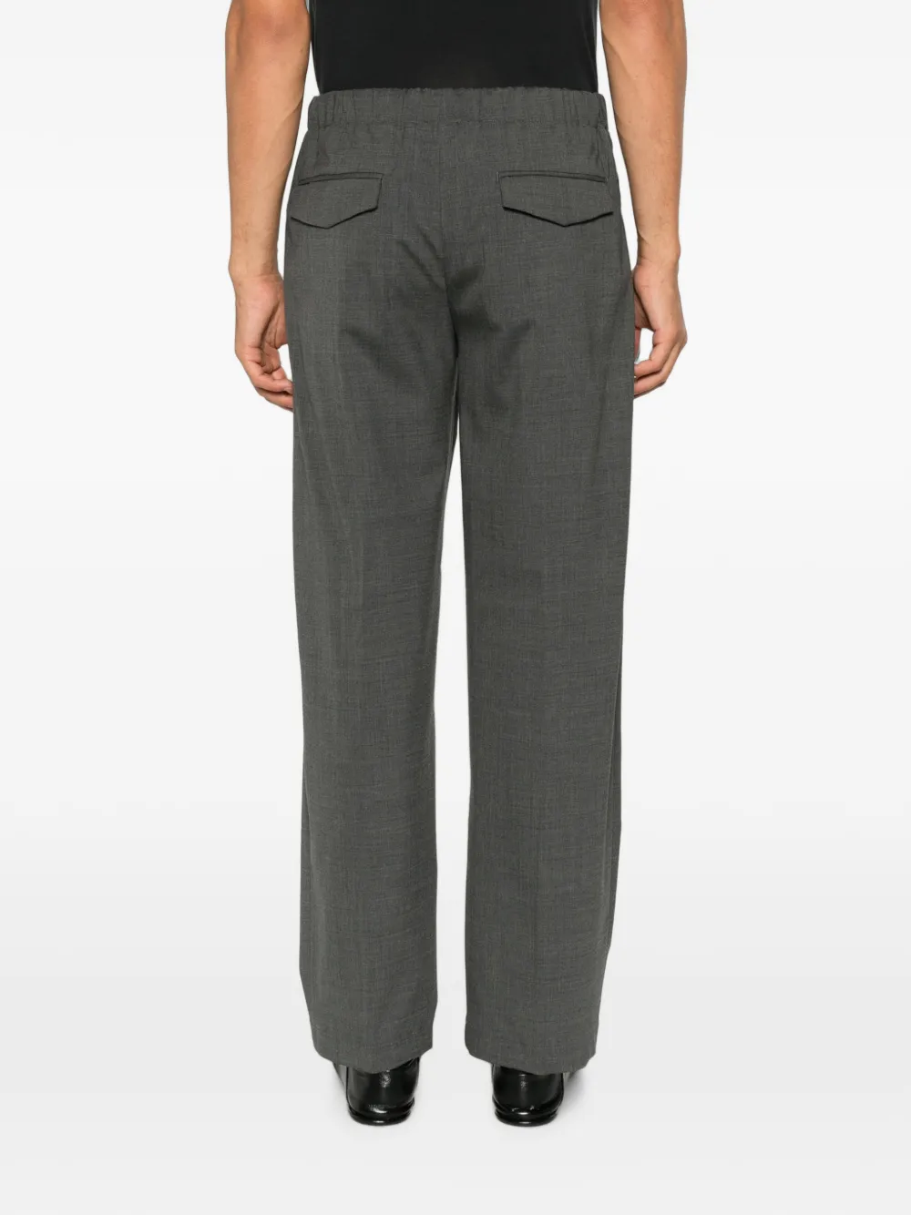 Lardini Broek met elastische tailleband Grijs