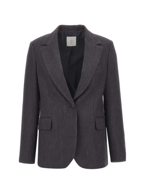 Eleventy single-breasted wool-blend blazer