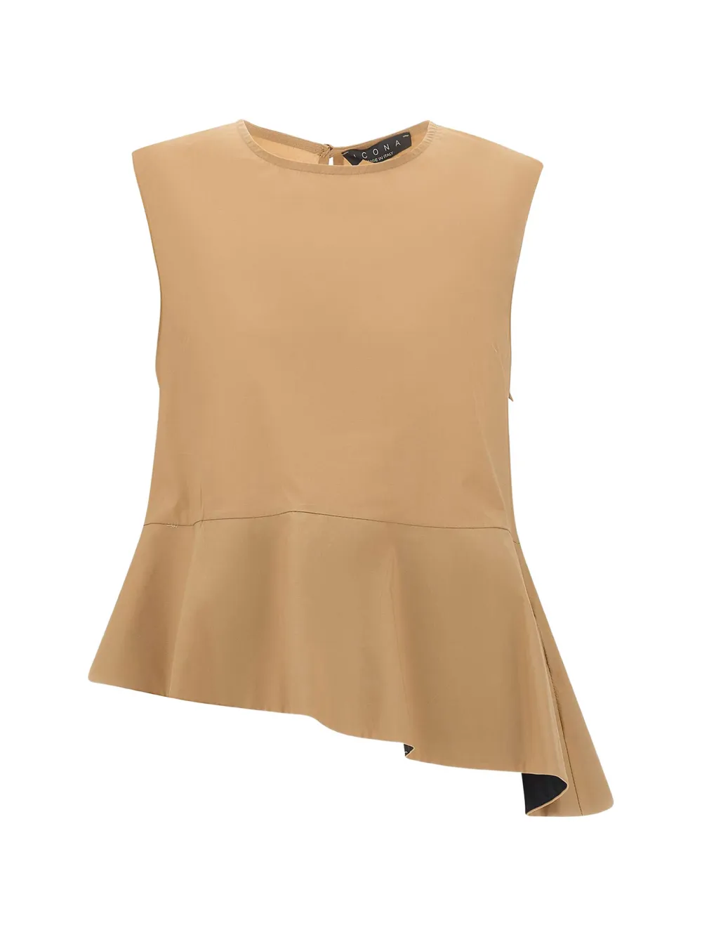kaos asymmetric ruffled top - Toni neutri