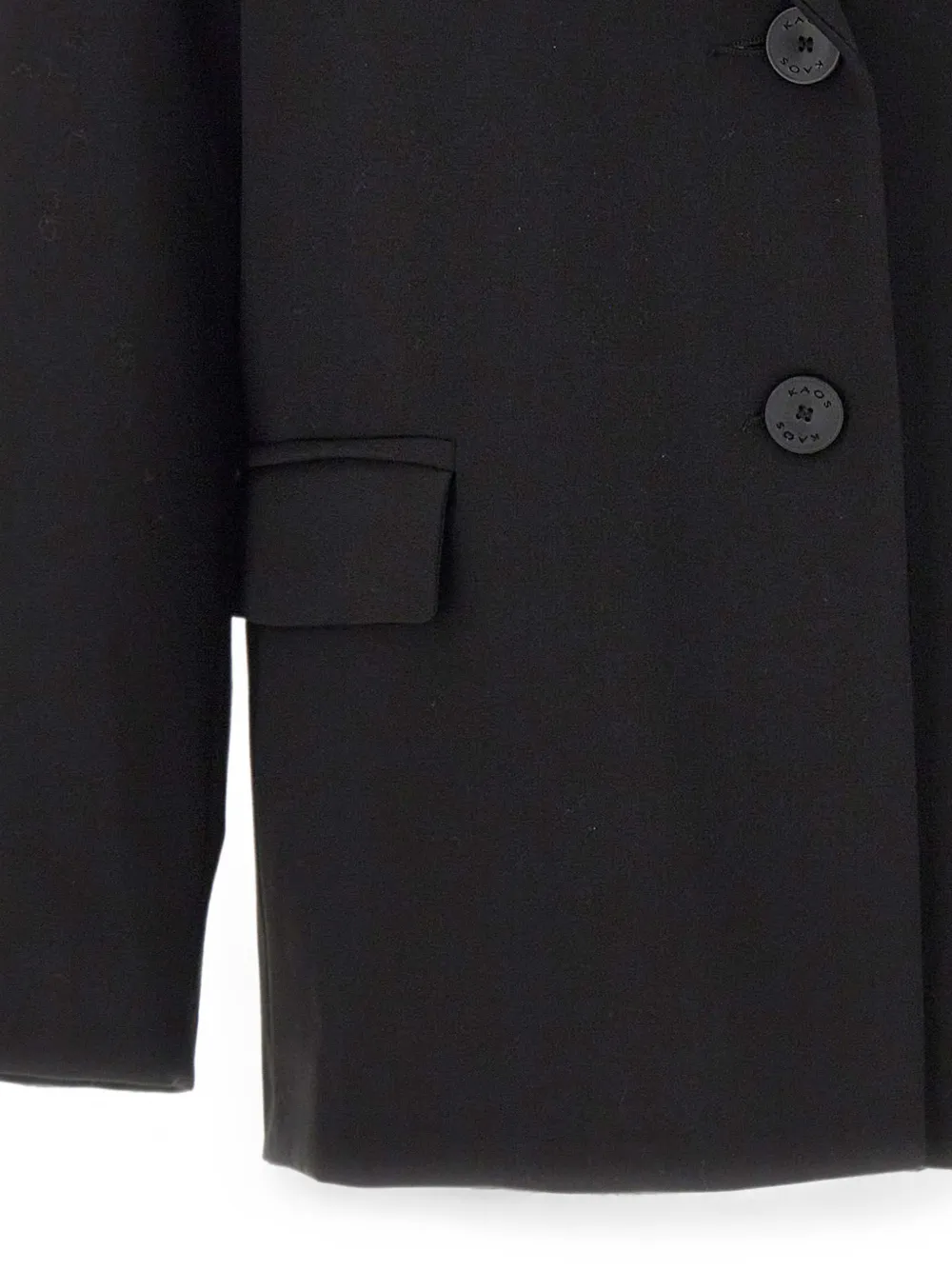 kaos Blazer met enkele rij knopen Zwart